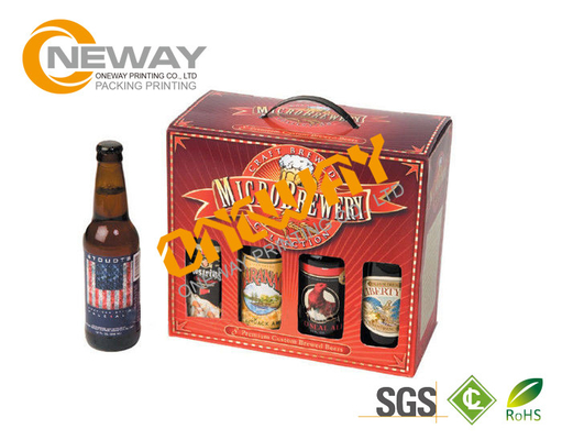 24 Pack Beer Bottles Corrugated Carton Box 330ml Wine Shipping Paper Beer Bottle Carrier