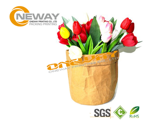 Waterproof Kraft Paper Packaging Bags For Potted Plant Flower
