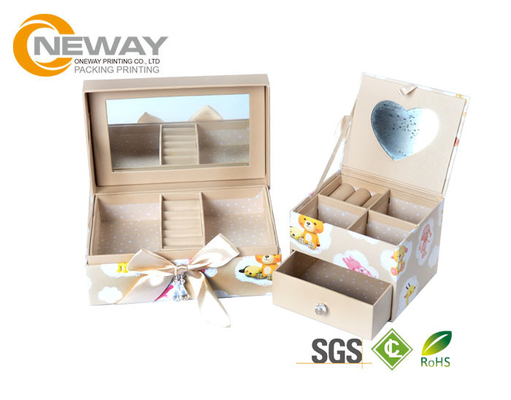 Imitation Leather Custom Packaging Boxes , Fancy Paper Gift Boxes with Lid
