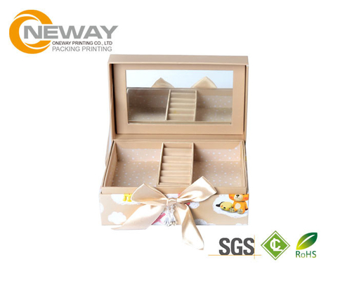 Imitation Leather Custom Packaging Boxes , Fancy Paper Gift Boxes with Lid